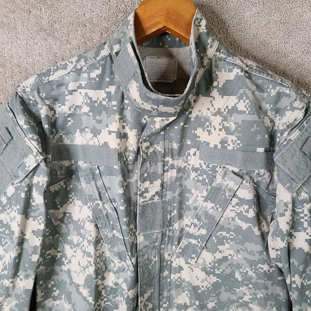 US Army ACU‎ Jacket Mens XS Regular Digital Camouflage Combat Uniform Full Zip